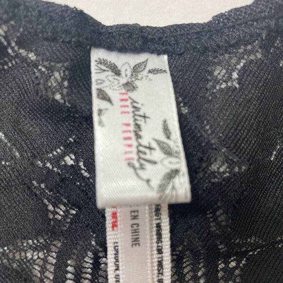 Intimately Free People Bralette Black Sheer Floral Lace Pull Over Sexy - Picture 5 of 12